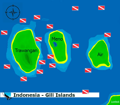 Komodo Mappa Immersioni